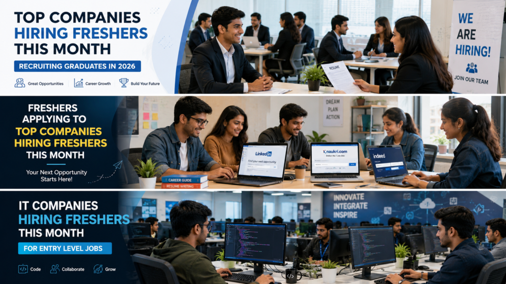 Top Companies Hiring Freshers This Month in 2026
