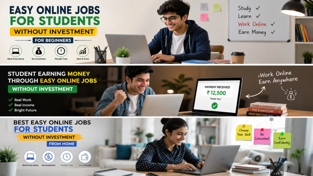 Easy Online Jobs for Students Without Investment in 2026