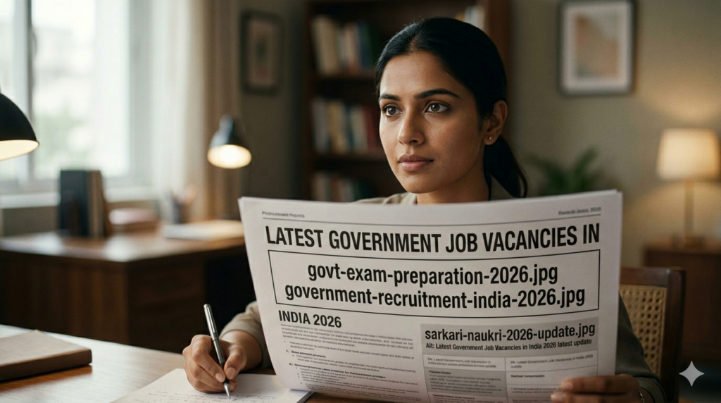 Latest Government Job Vacancies in India 2026 - New Sarkari Jobs