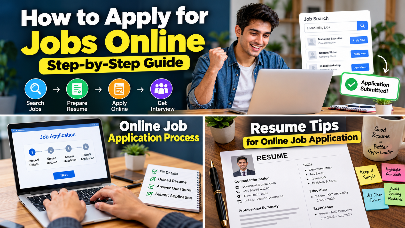 How to Apply for Jobs Online: Step - by - Step Guide
