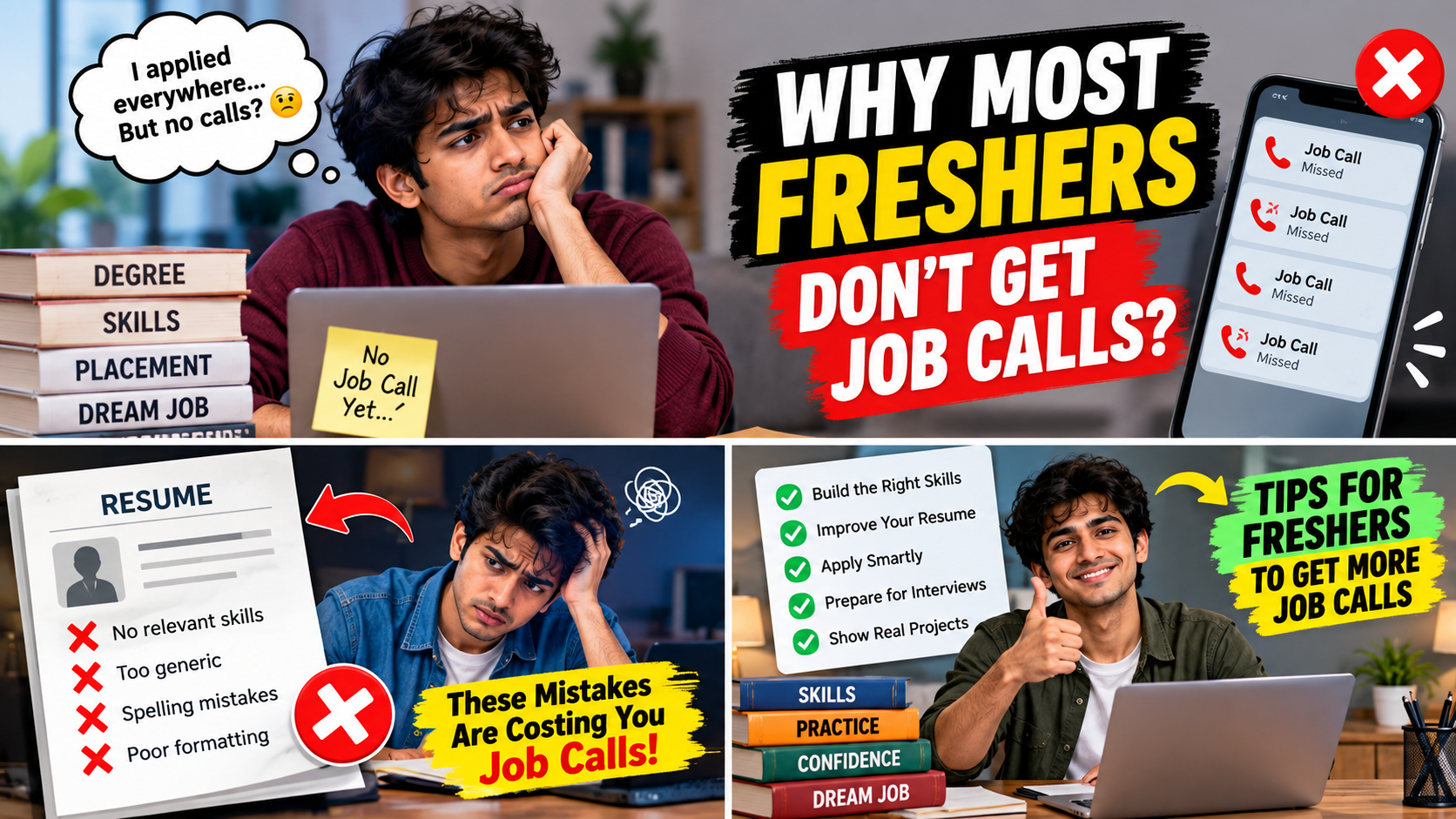 Why Freshers Don't Get Job Calls: 10 Real Reasons